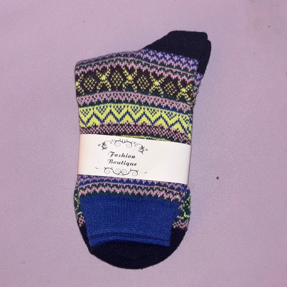 Multicolor Patterned Women’s Socks